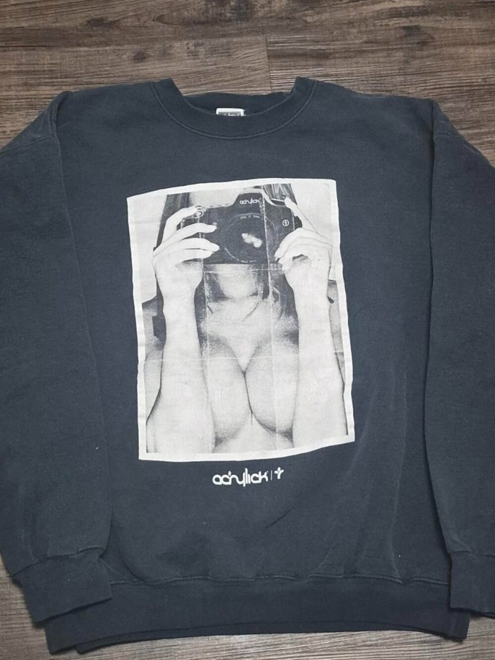 acrylick vintage camera sweater